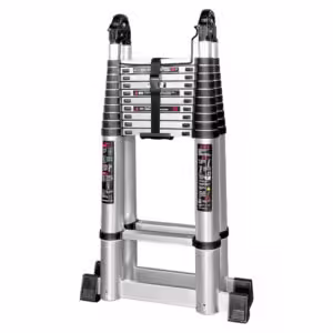 Dual Telescopic Ladder With Hinge